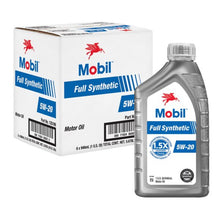 Load image into Gallery viewer, 125196 MOBIL FULL SYNTHETIC 5W20 6/1 CASE