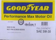 Load image into Gallery viewer, 00017 GOODYEAR FULL SYNTHETIC 5W30 12/1 CASE