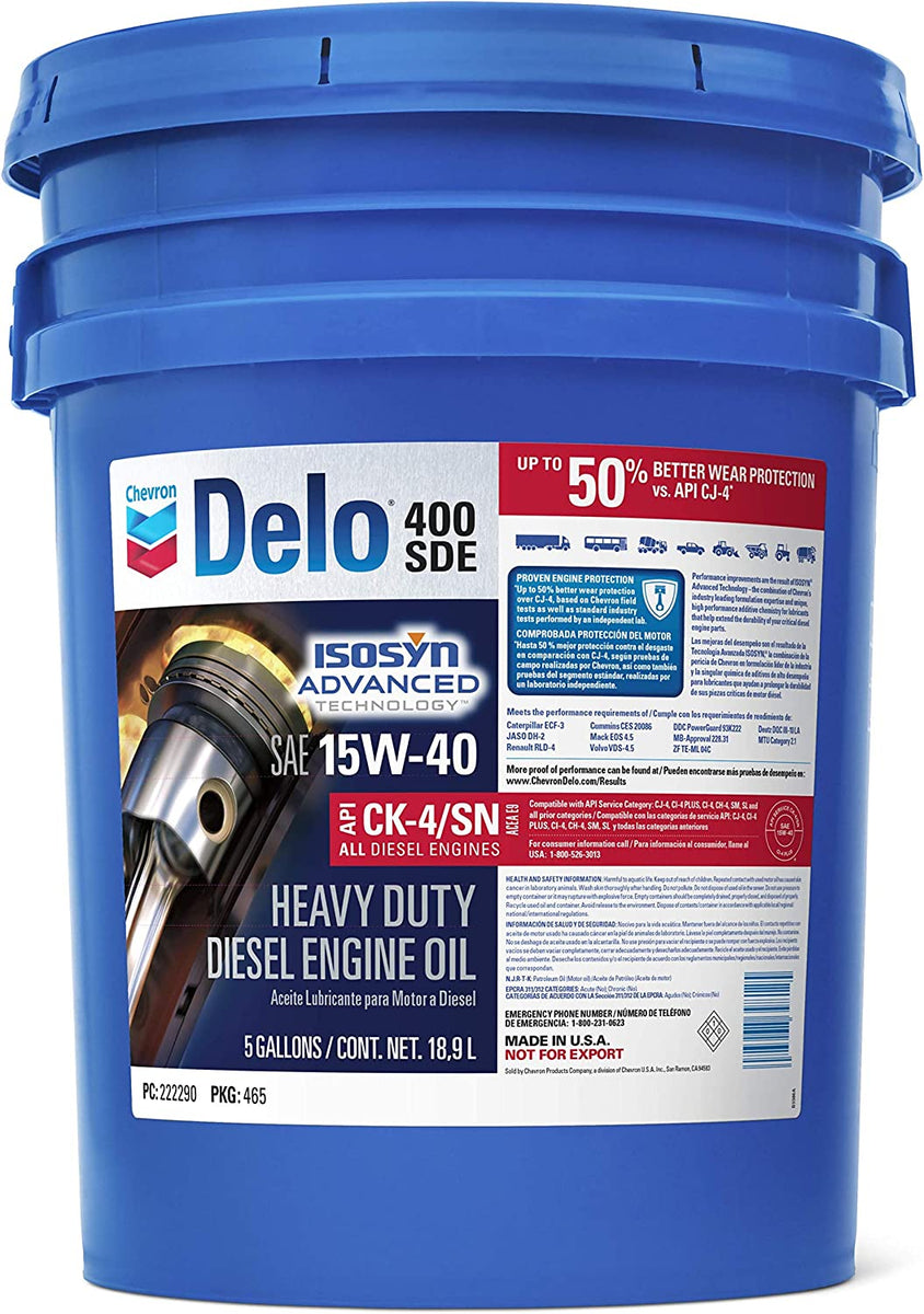 BUY 222290 CHEVRON DELO 400 LE WHOLESALE | 15W40 | 5 GALLON – RPS