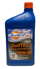 Load image into Gallery viewer, 330213 GULF FULL SYNTHETIC 10W30 (12 QUARTS /1 CASE)