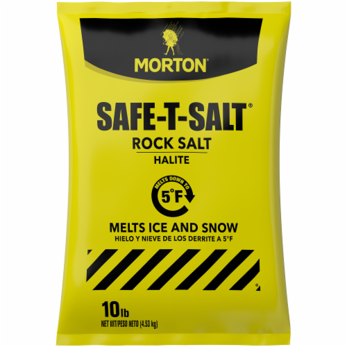 Rock Salt (Halite) Ice Melt - 10 lb Bag