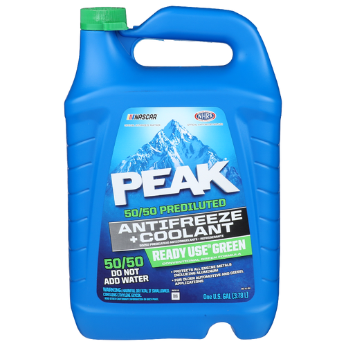 PEAK Antifreeze + Coolant Green 50/50 Prediluted (6 x 1 Gal) - 00225