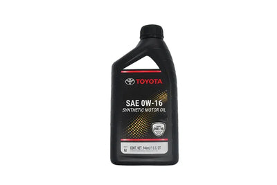 Toyota Genuine Motor Oil 0W-16 Full Synthetic 1 Qt - Case of 6 (00279-16QTE)