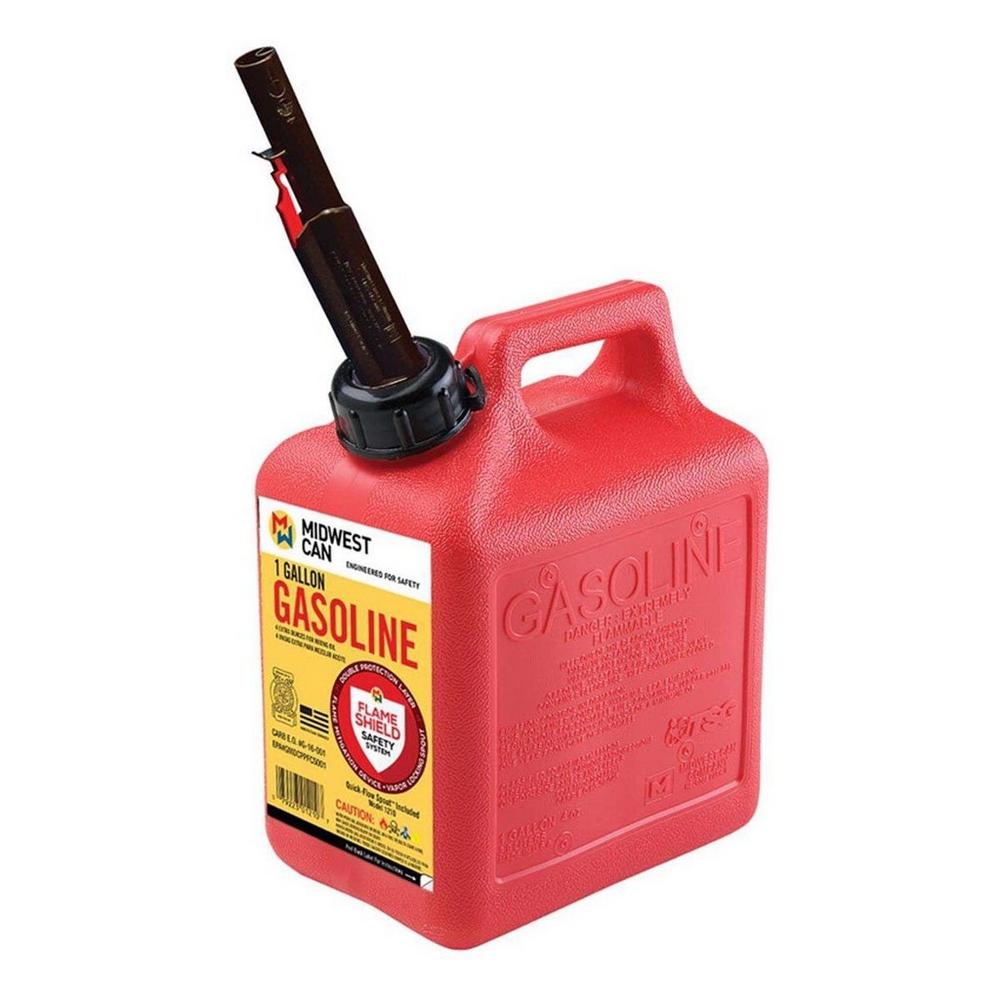 Midwest Can FlameShield 1+ Gallon Plastic Gas Can (Pack of 12) - 1210
