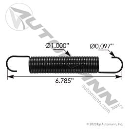 Automann 104.06271 Clutch Pedal Return Spring Peterbilt