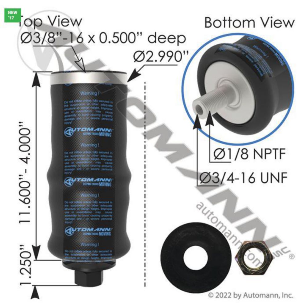 Automann Phoenix ABSZ70-7036 Cab Air Spring
