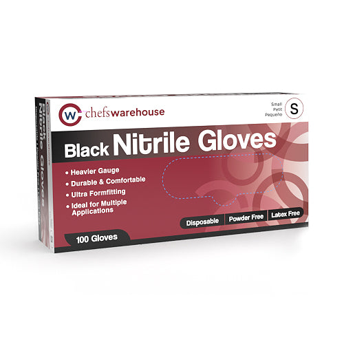 Black Nitrile Disposable Gloves - Extra Large - 100 Count