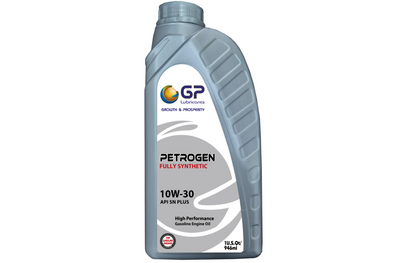 GP Petrogen Full Synthetic 10W-30 Motor Oil 1 Qt - Case of 12 (Silver Series)
