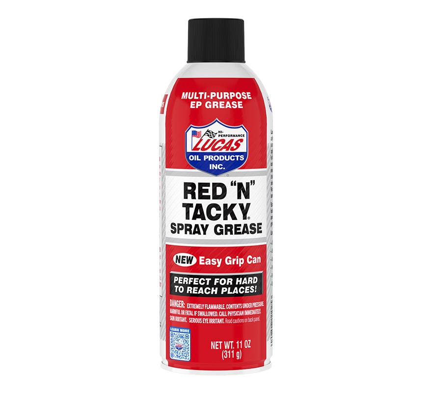 Lucas Oil 11025 Red "N" Tacky Grease Aerosol Spray 11 oz - Case of 12