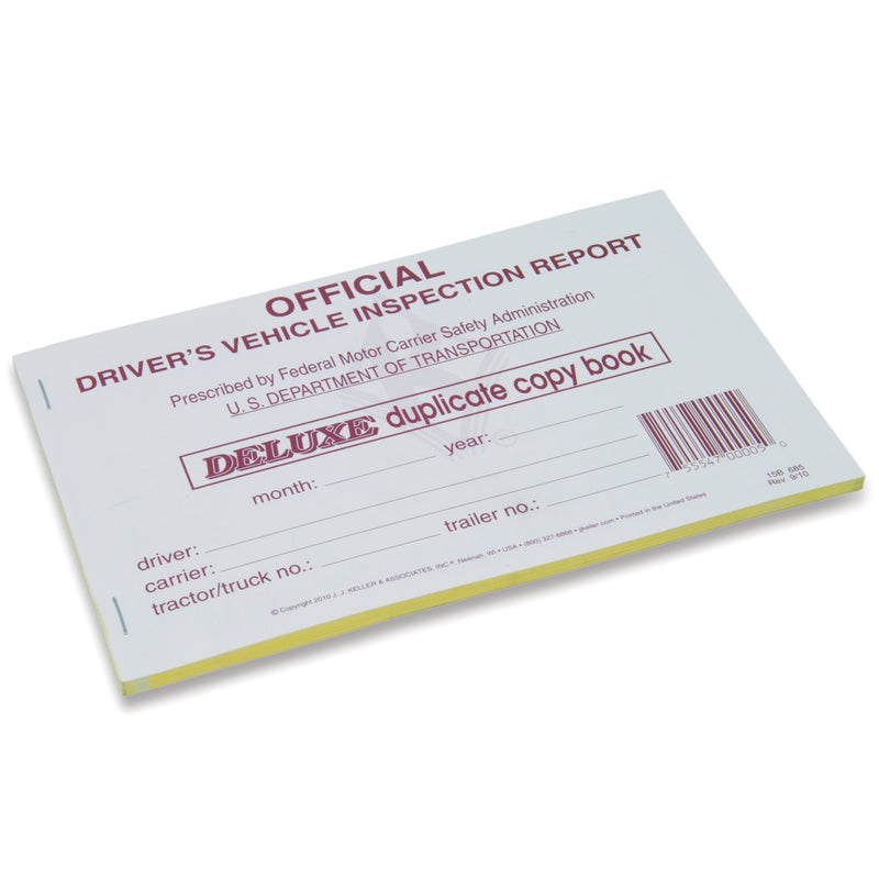 J.J. Keller Detailed Driver's Vehicle Inspection Report Book 15B