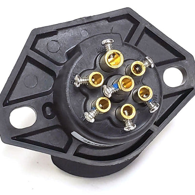 Phillips STA-DRY 7-Way Trailer Socket - Wire Insertion Termination - PHI16-720