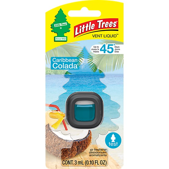 Little Trees Vent Liquid Air Freshener - Caribbean Colada (Pack of 24) - CTK-52625-24