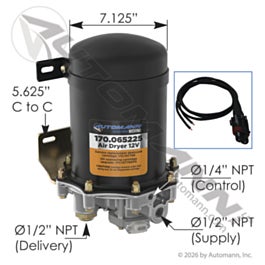 Automann 170.065225 Air Dryer AD9 Type 12V-75W Assembly