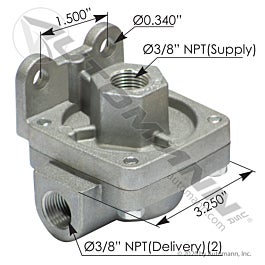 Automann 170.229859 Quick Release Valve QR1 Type 3/8in.
