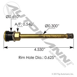Automann 170.TR573T Valve Stem 4.530in Straight