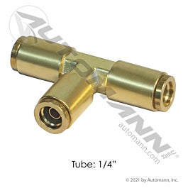 Automann 177.13B644 Brass PLC Union Tee 1/4 in. Tube OD
