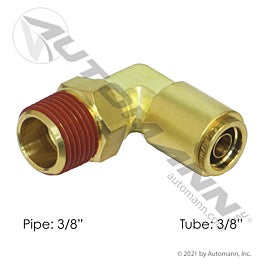Automann 177.13B696C Brass PLC Male SWL Elbow 3/8 X 3/8 in.