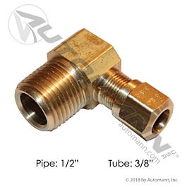 Automann 177.14696D Male Elbow DOT 3/8IN x 1/2NPT