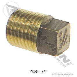 Automann 177.9109B Square Head Plug 1/4NPT
