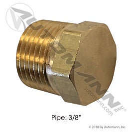 Automann 177.9121C Brass Hex Plug 3/8 NPT