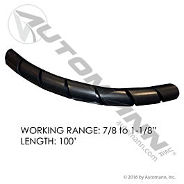 Automann 177.SW114 Spiral Wrap 1.12in ID - 100FT Roll