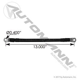 Automann 178.2010BK Cable Batt Stackable 2/0 13in Black