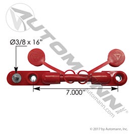 Automann 178.2020RD Cable Overmolded Harness 2/0 7in Red