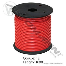 Automann 178.2112RD Wire Primary 12 GA 100FT Red