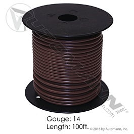 Automann 178.2114BN Wire Primary 14 GA 100FT Brown