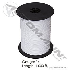 Automann 178.2114WT-1000 Wire Primary 14 GA 1000FT White
