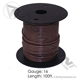 Automann 178.2116BN Wire Primary 16 GA 100FT Brown