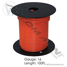 Automann 178.2116NG Wire Primary 16 GA 100FT Orange