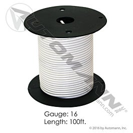 Automann 178.2116WT Wire Primary 16 GA 100FT White