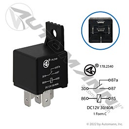 Automann 178.2540 Relay 5 Pin 12V