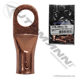 Automann 178.3049-10 Lug Copper 2 GA 3/8in Stud - 10pk