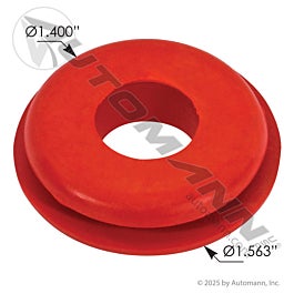 Automann 179.1011 Gladhand Seal Red Poly Large Face