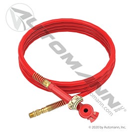Automann 179.3041.15R Rubber Air Line Red Emergency 15ft
