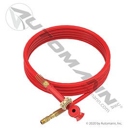 Automann 179.3041.20R Rubber Air Line Red Emergency 20ft