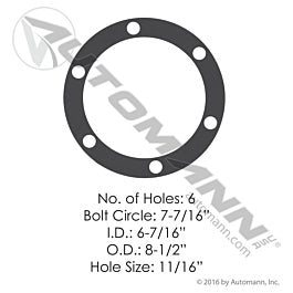 Automann 180.10601 Drive Flange Gasket