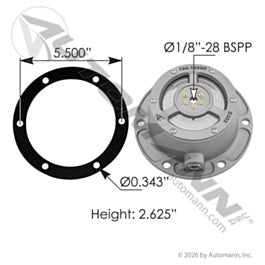 Automann 180.10680 Hub Cap PSI TN/TQ, HN - Oil