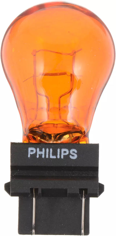 Philips 3457NA Amber Standard Miniature Bulb - 2 Pack - 3457NACP