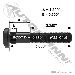 Automann 201.6144 Wheel Stud