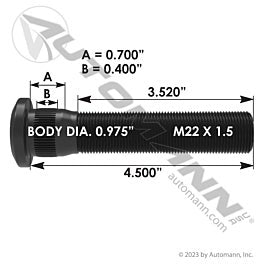 Automann 201.6377 Wheel Stud