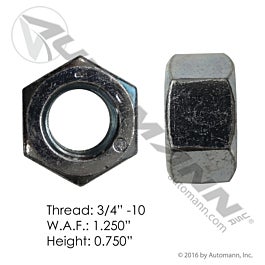 Automann 203.3002 Rim Nut 3/4in-10