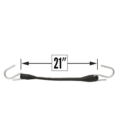 Rubber Tarp Strap - 21 in with S-Hooks