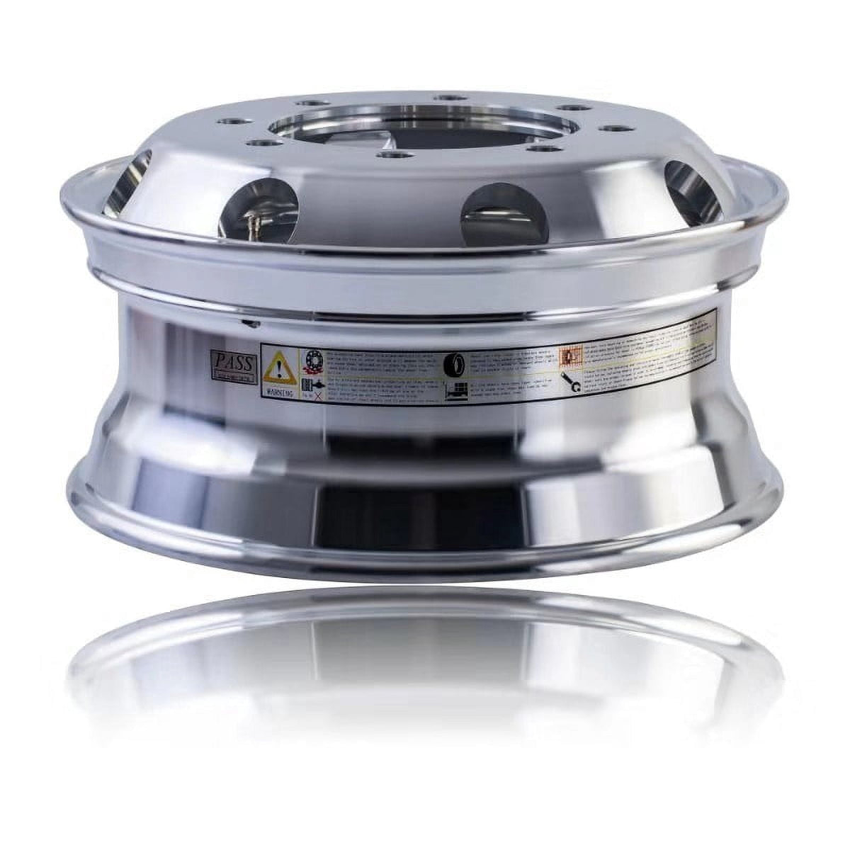 Forged Aluminum Truck Wheel - 22.5 x 8.25, 10 x 285.75 mm Hub Piloted (09379)