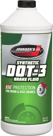 Johnsen's 2232 Premium DOT 3 Brake Fluid 1 Qt - Case of 12