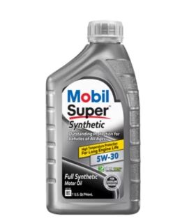 Mobil Super Synthetic 5W-30 Full Synthetic Motor Oil - Case of 6 x 1 Qt (113938)