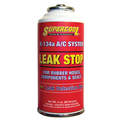 Supercool R134a Seal Leak Stop with Red Leak Detection Dye 3 oz - 24087 (Case of 12)