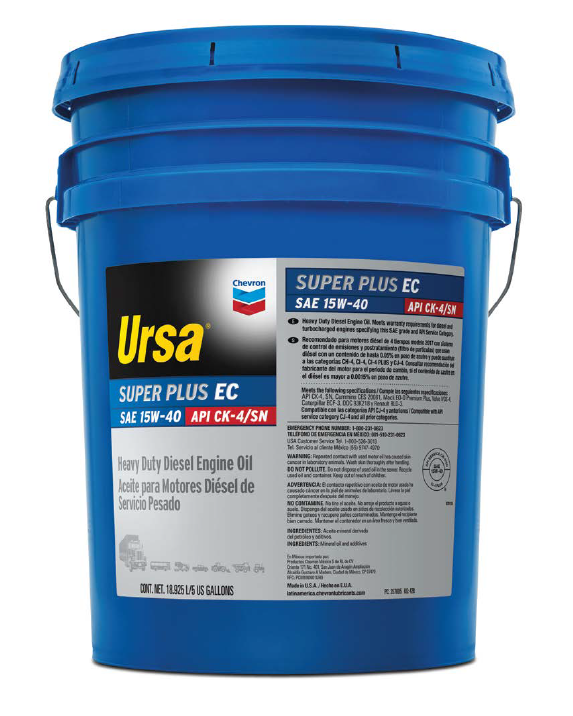 Chevron Ursa 15W-40 Heavy Duty Engine Oil - 5 Gallon Pail (257005448)